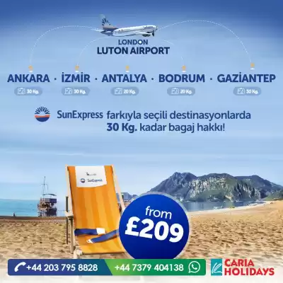 Caria Holidays: The Leading Travel Agency for SunExpress in the UK